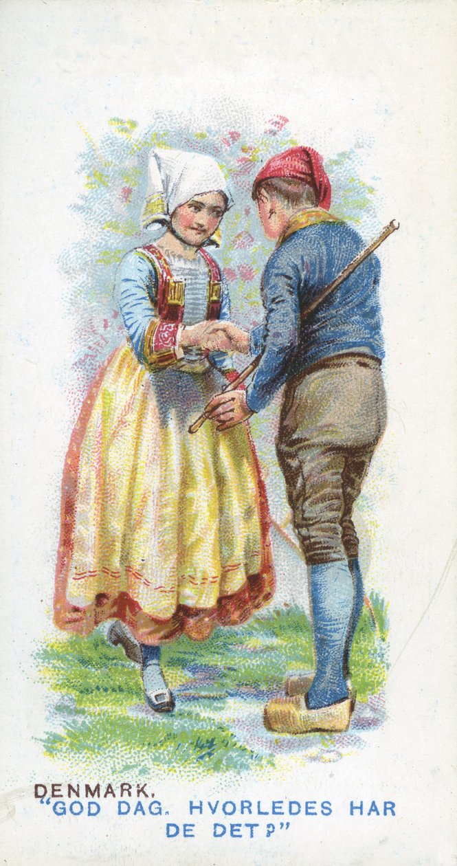 Sedvanlig hälsning i Danmark, 1907 av English School