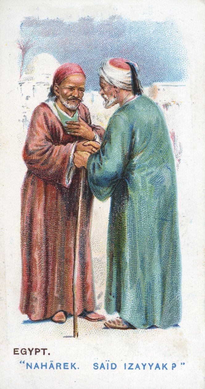Sedvanlig hälsning i Egypten, 1907 av English School