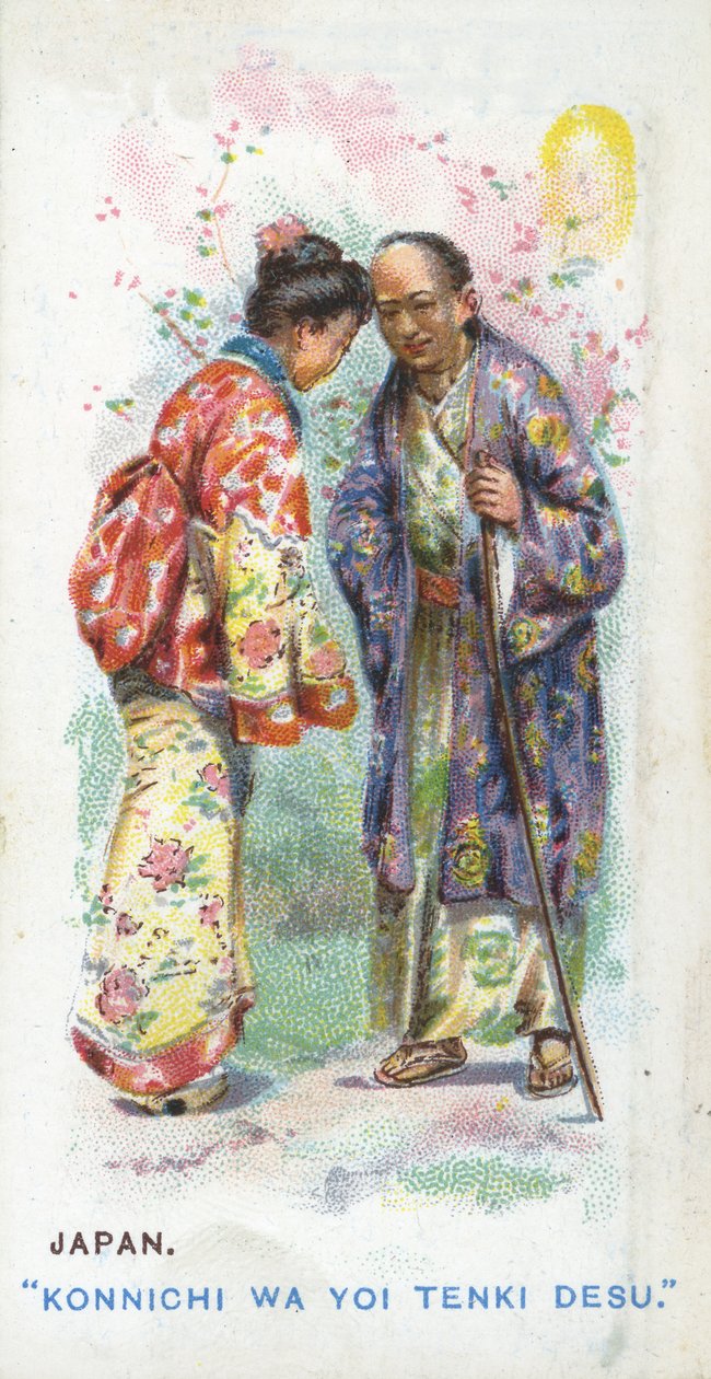 Sedvanlig hälsning i Japan, 1907 av English School