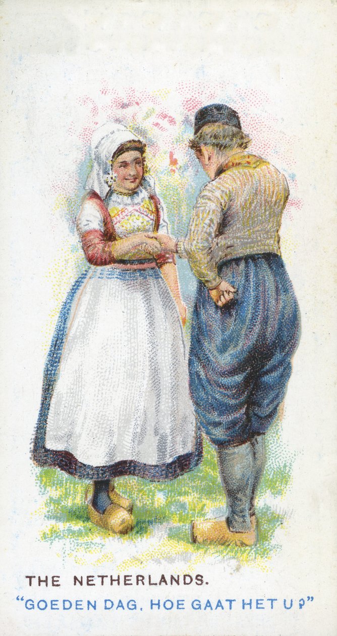 Sedvanlig hälsning i Nederländerna, 1907 av English School