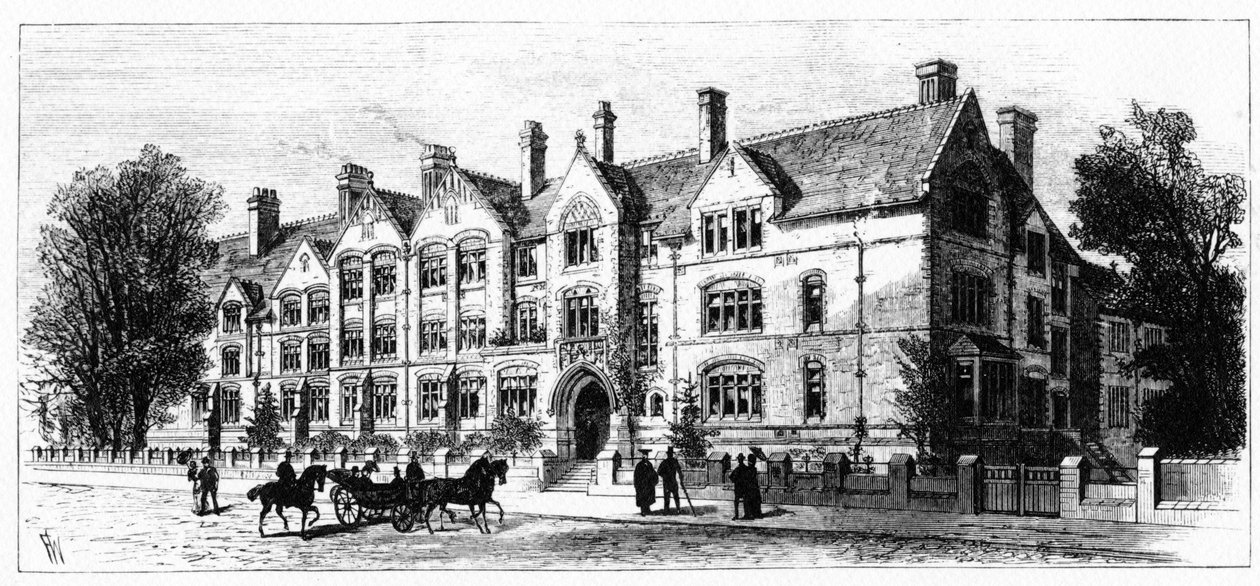 Dalton Hall, residens för studenter vid Victoria University, Manchester av English School