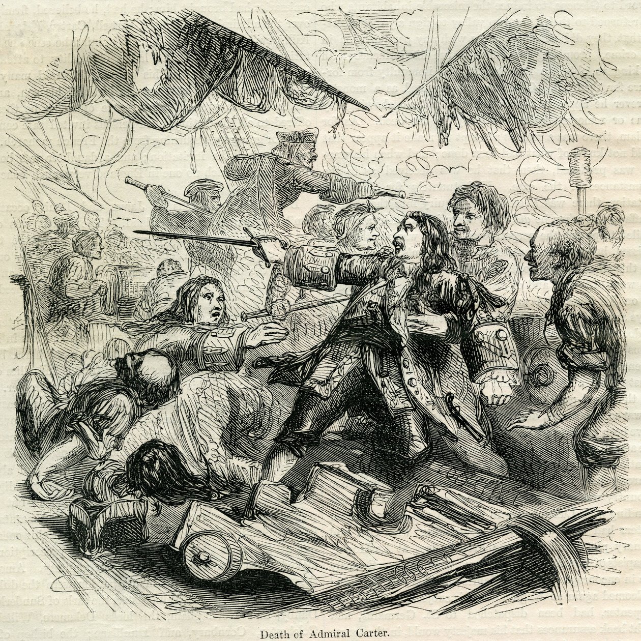 Amiral Carters död, 1692 av English School