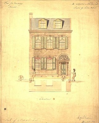 Design för Little Theatre, Haymarket, ca 1800 (akvarell på papper) av English School