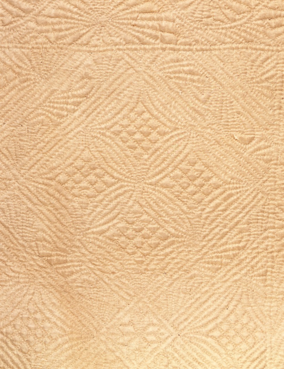 Detalj av en barnklänning (quiltad sidensatin) av English School
