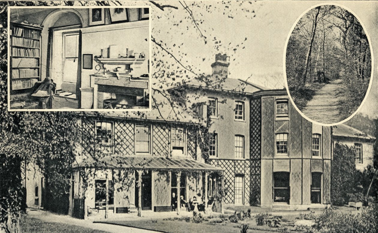 Down House, Downe, hem för Charles Darwin (1809-82) från 1842 av English School
