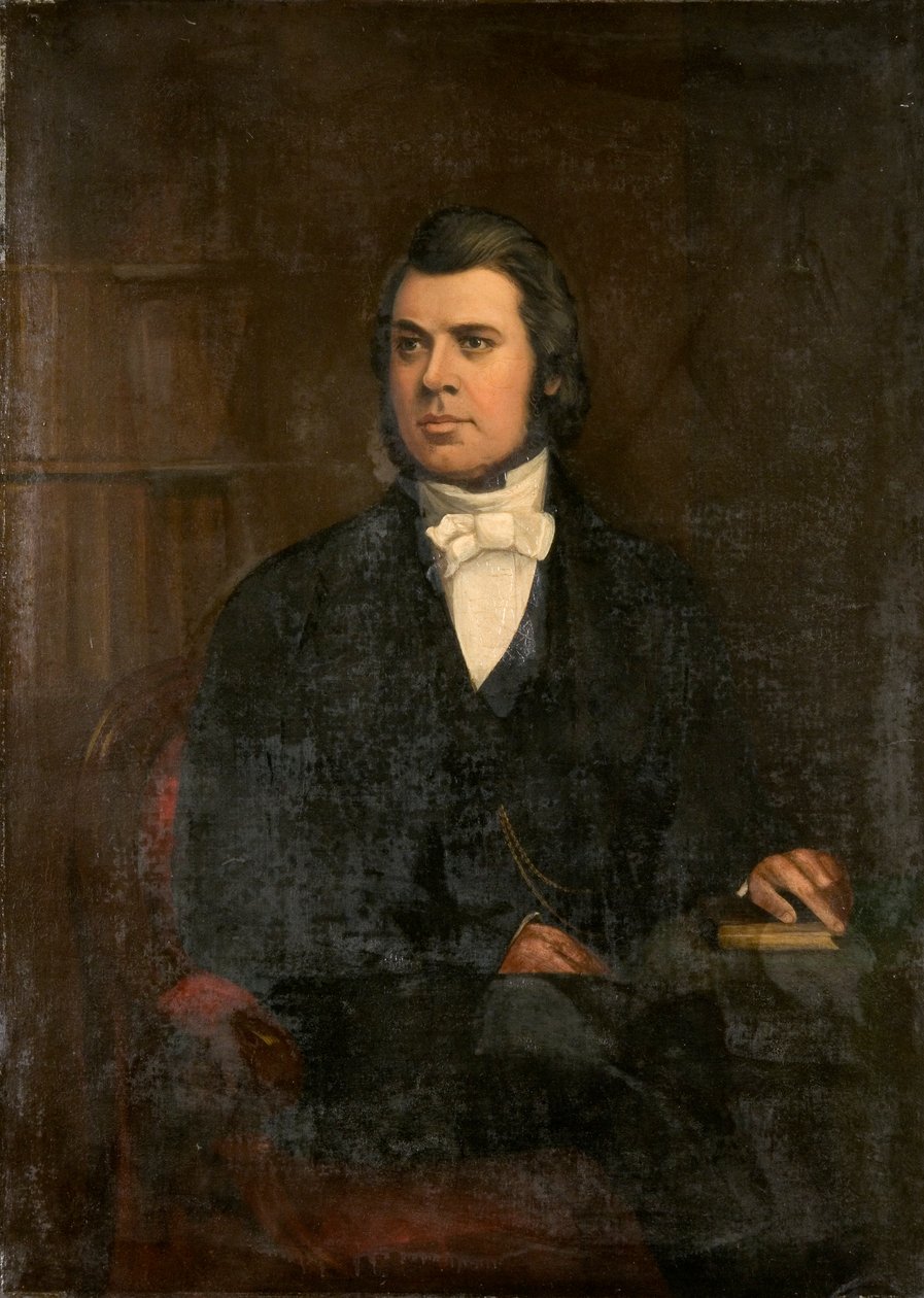 Dr. John Emlyn Jones (olja på duk) av English School