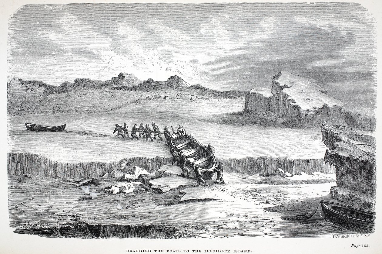 Dra båtarna till Illuidlek Island, pub. London 1886 av English School