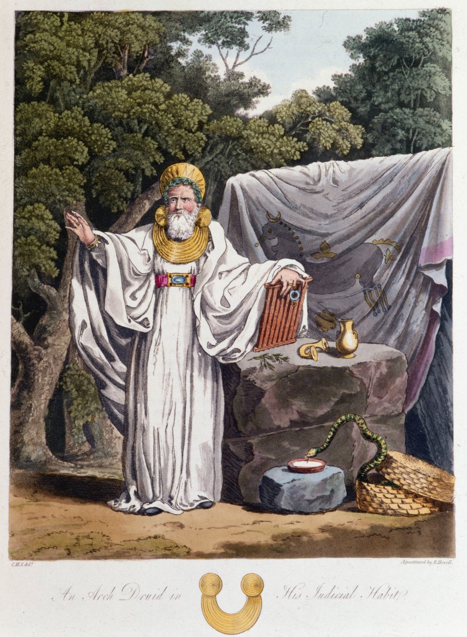 Druid - i "" kelter och goter, seder hos invånarna på de brittiska öarna i början av 600-talet och de gotiska nationerna på västkusten av Östersjön", av S.R. Meyrick och Ch. Smed av English School
