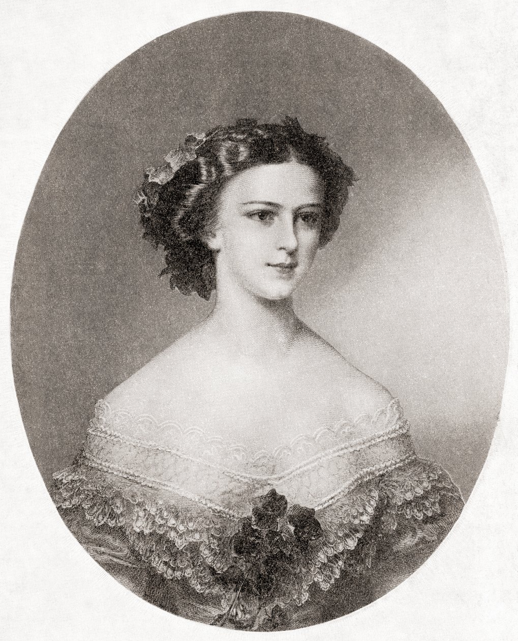 Hertiginnan Elisabeth i Bayern, från "Hutchinson