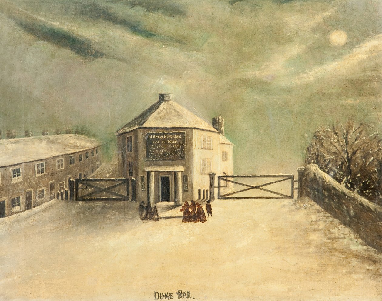Duke Bar, Burnley, ca 1850 av English School