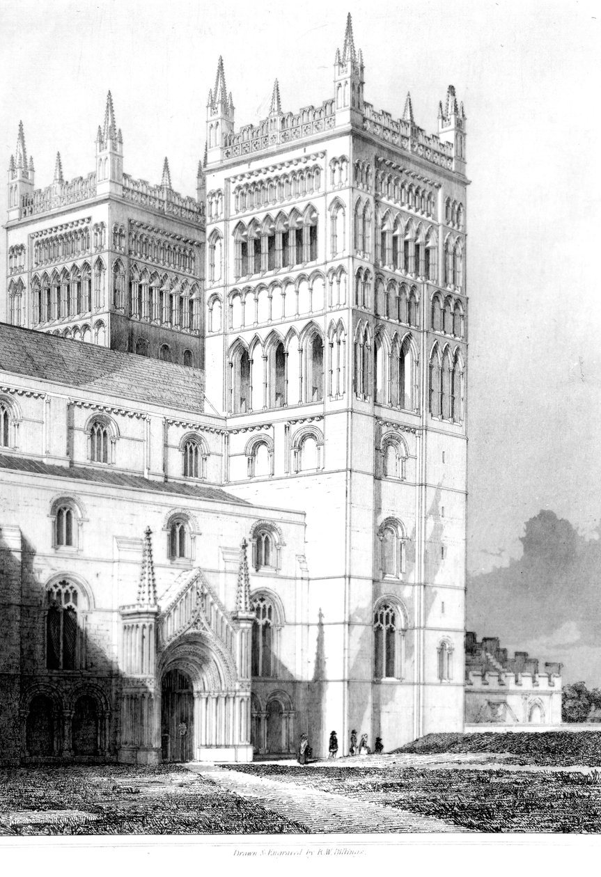 Durham Cathedral, 1843 av English School