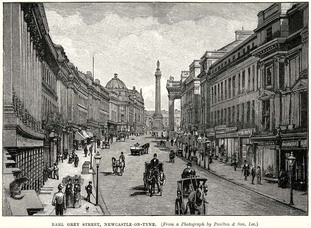 Earl Grey Street, Newcastle-on-Tyne (gravyr) av English School