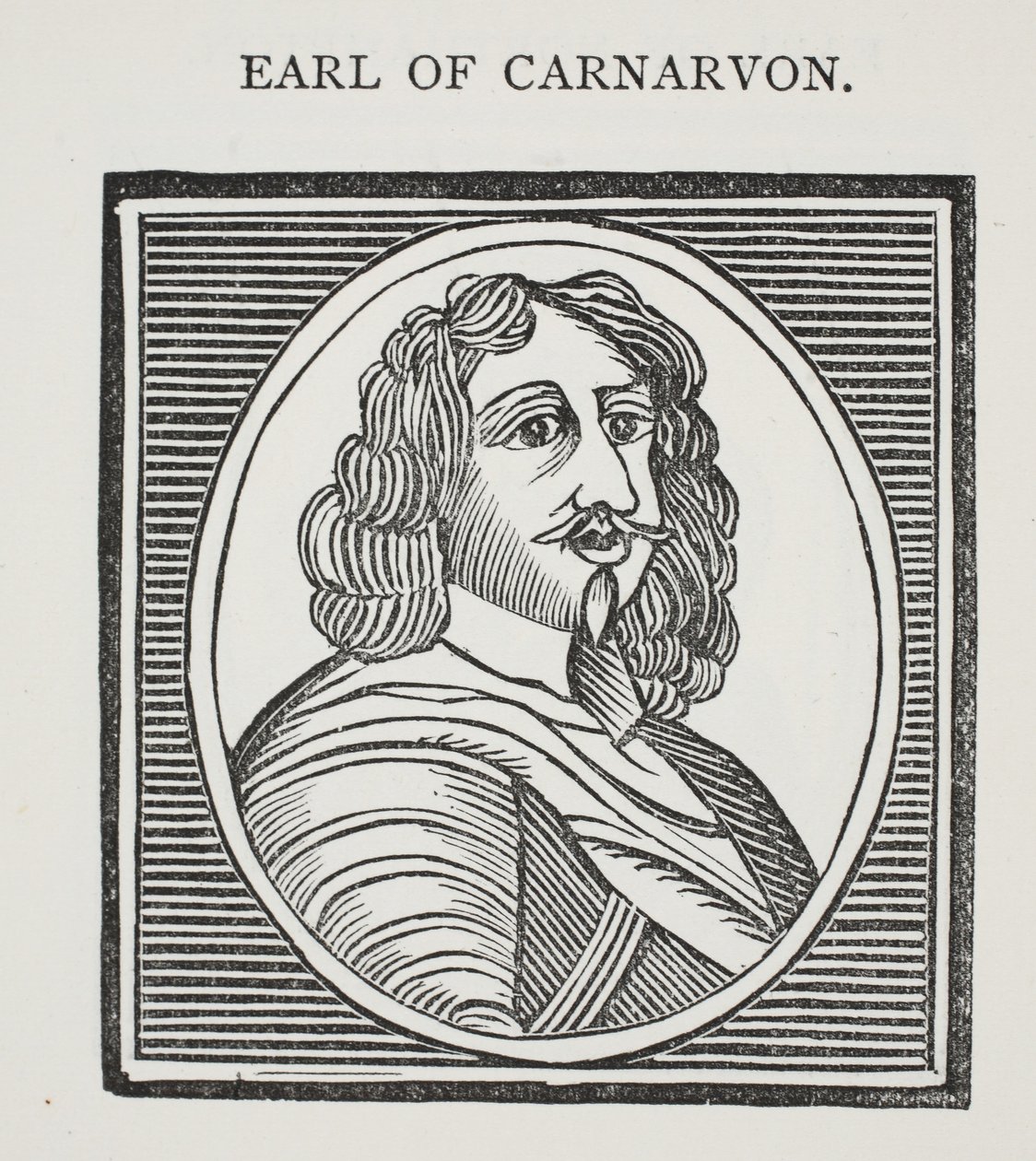 Earl of Carnarvon, illustration från Chap-books of the artonde århundrade av John Ashton, pub. 1882 av English School