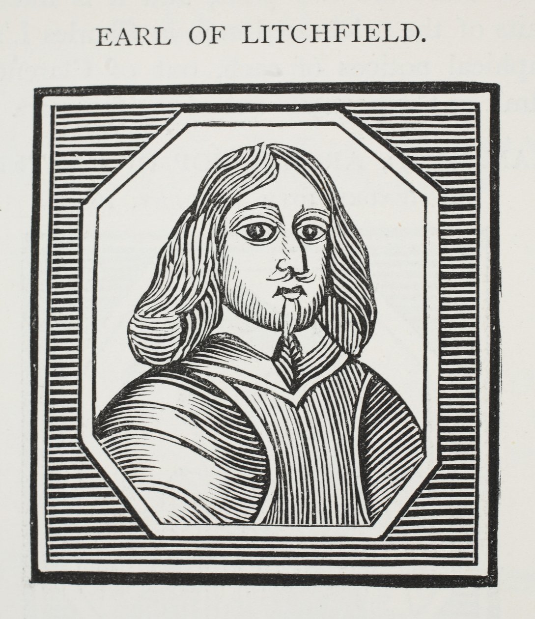 Earl of Litchfield, illustration från Chap-books of the artonde århundradet av John Ashton, pub. 1882 av English School