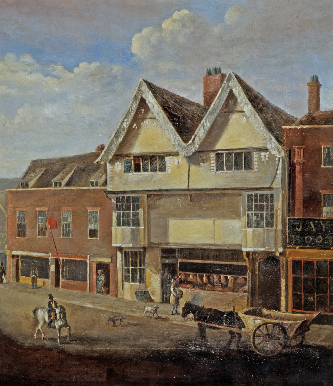 Eastgate Street Gloucester, ca 1830 av English School