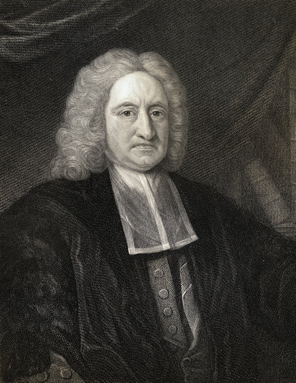 Edmond Halley (1656-1742) från Gallery of Portraits, publicerad 1833 av English School