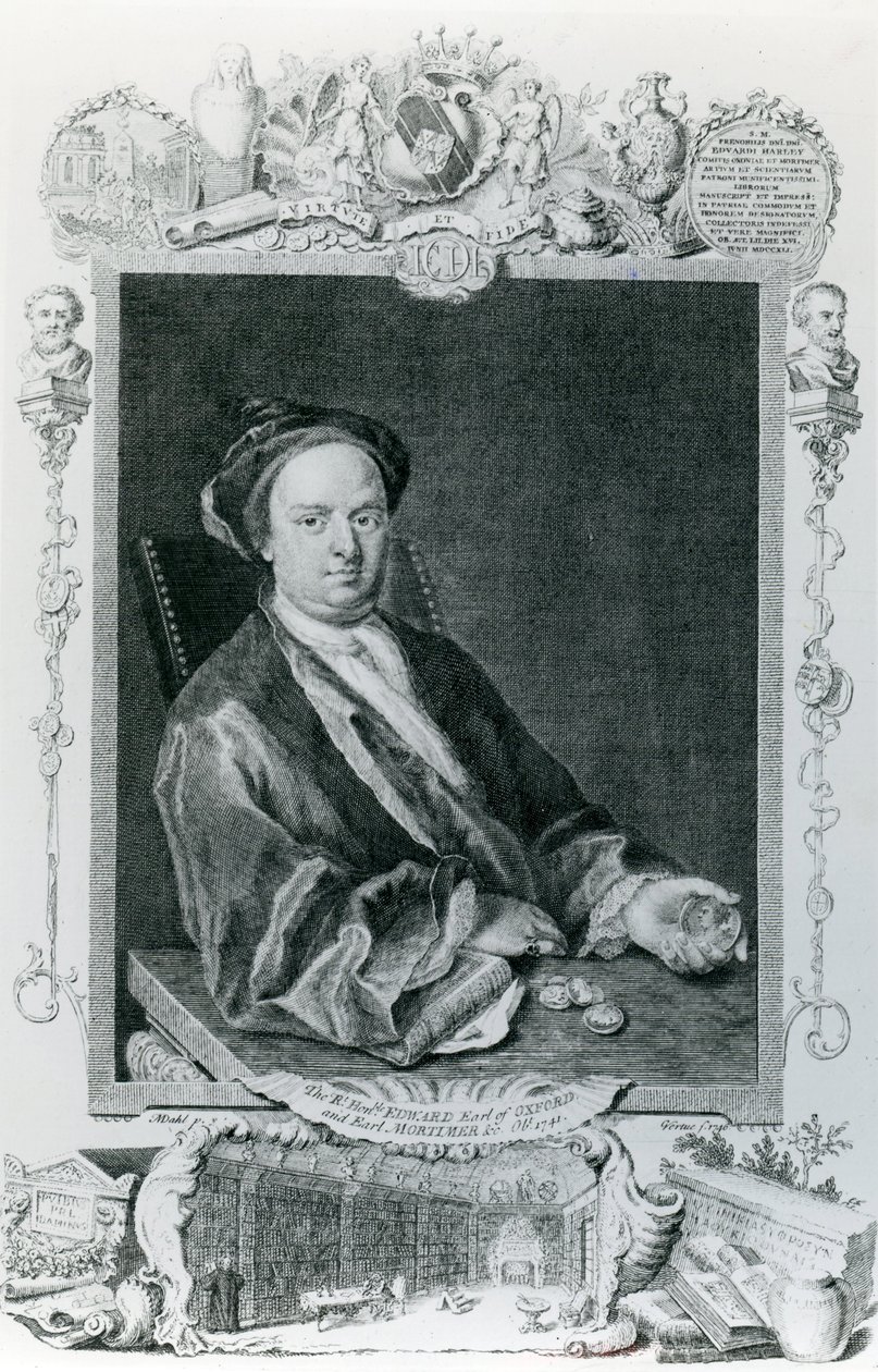 Edward Harley, 2:e earl av Oxford (1689-1741) av English School
