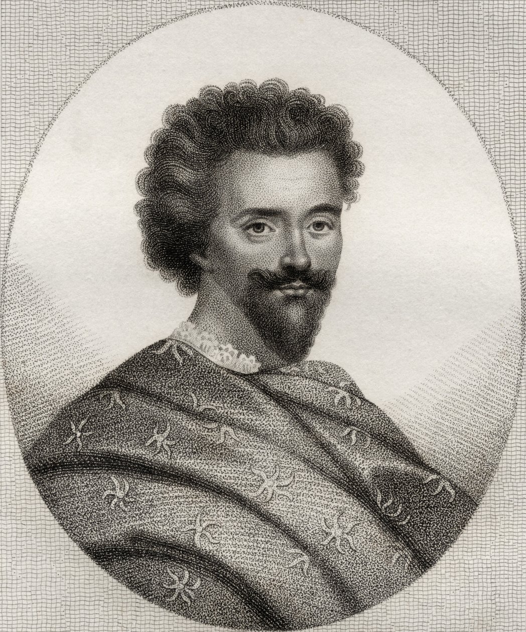 Edward Herbert, illustration från "A catalogue of Royal and Noble Authors, Volume III", publicerad 1806 av English School