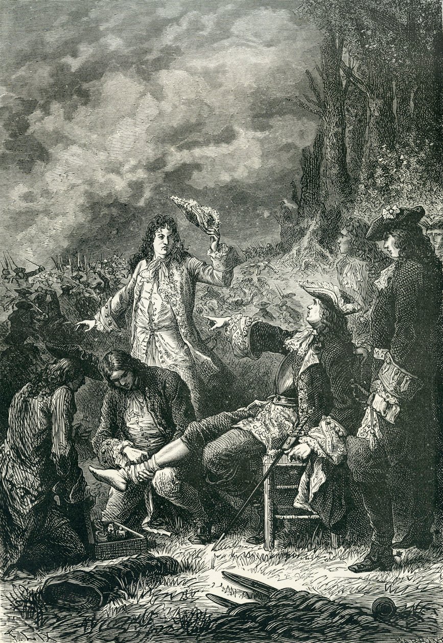 Edward Villiers skadades i slaget vid Newbury, 1643 av English School