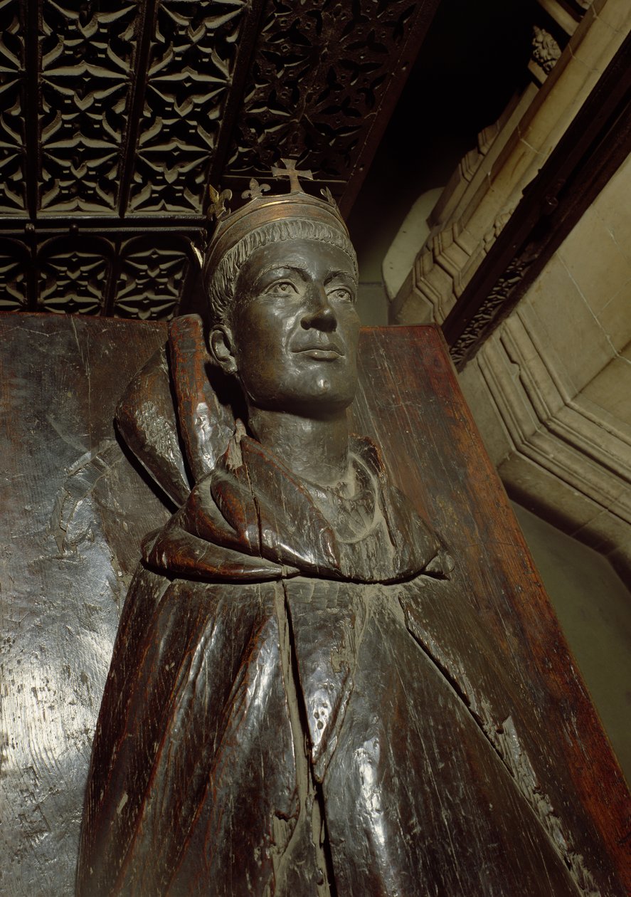 Bild av Henry V (1387-1422) (ek och polyesterharts) av English School