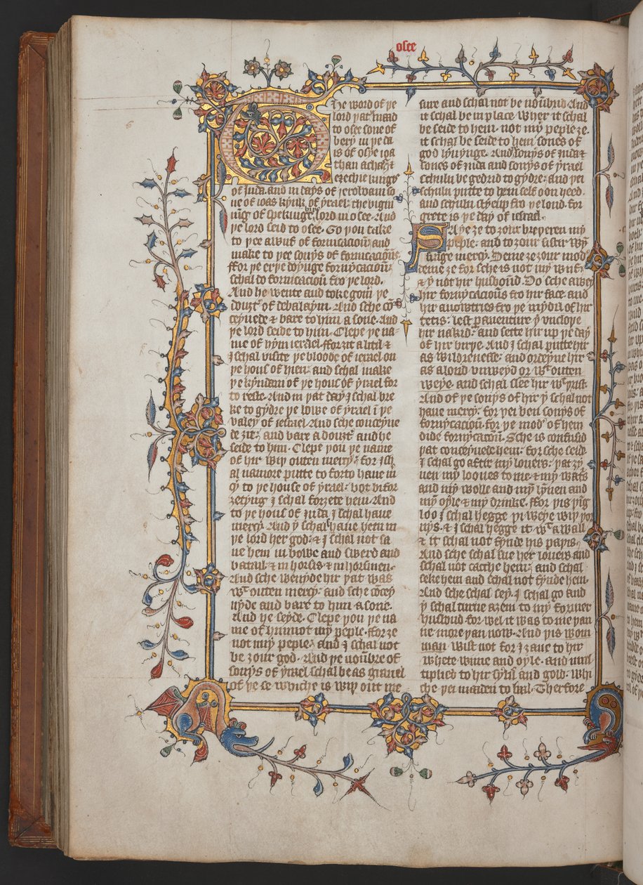 Egerton 617, Wycliffite Bible, före 1397 (pergament) av English School