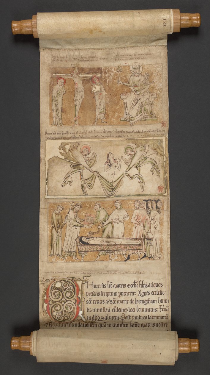 Egerton MS 2849, Membrane I, ca 1225-30 (pergament) av English School