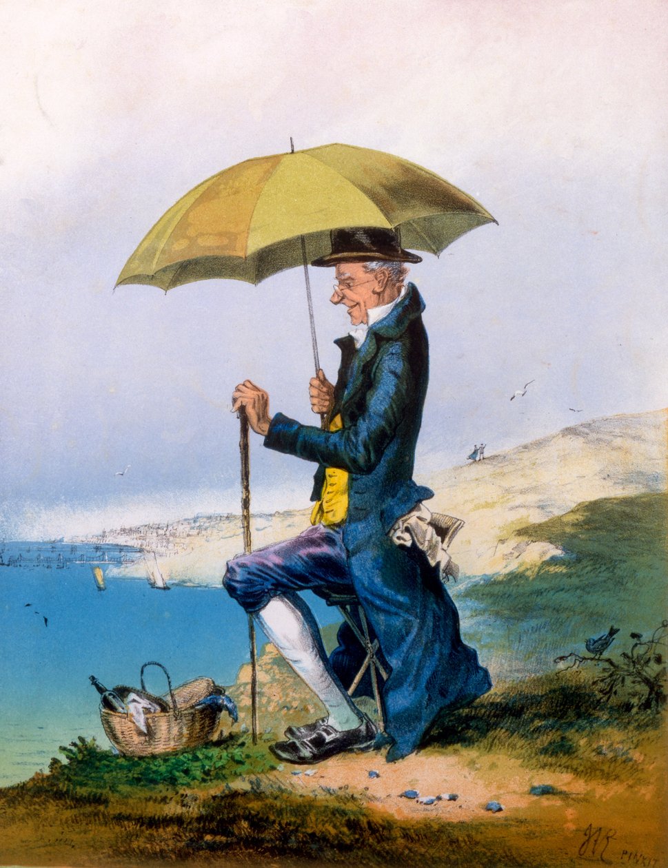 Åtta timmar vid havet för tre shilling, tryck av A. Concannen, 1873 av English School