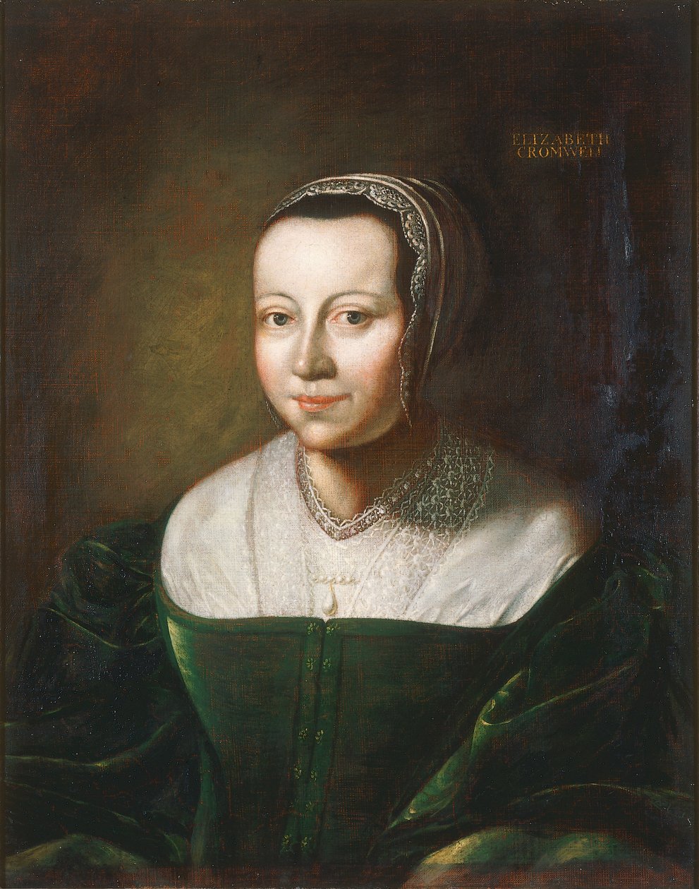 Elizabeth Cromwell, född Bourchier, ca 1670-90 (olja på duk) av English School