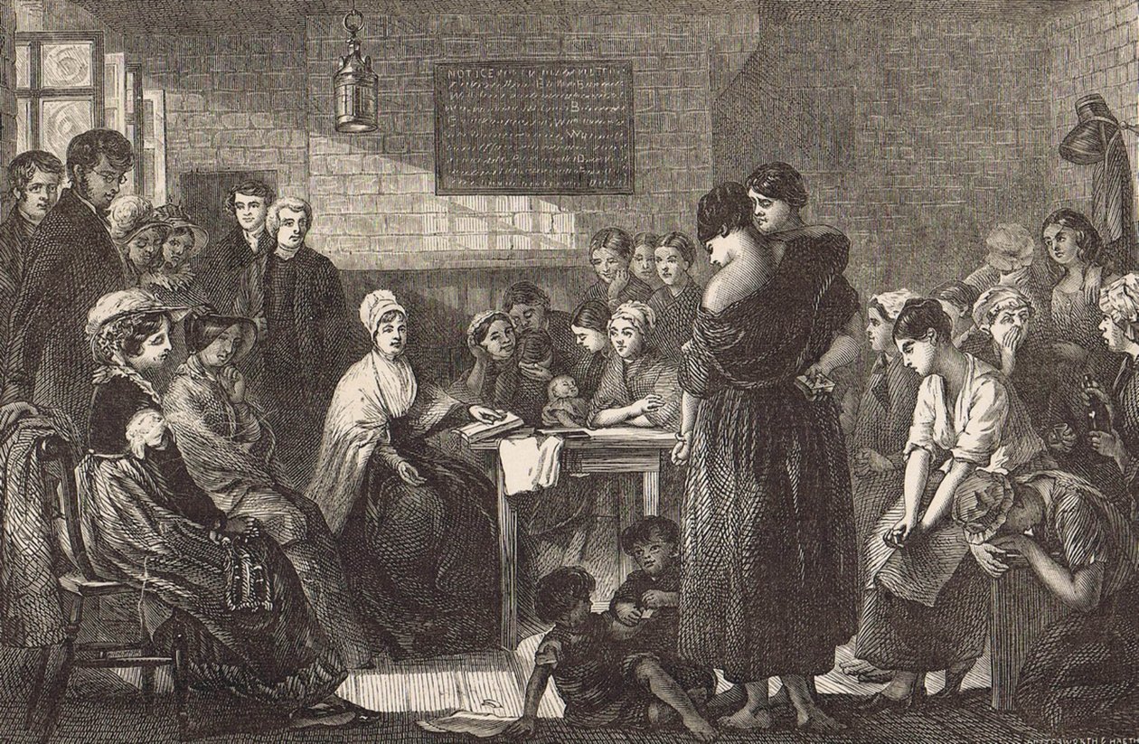 Elizabeth Fry (1780-1845) (gravyr) av English School