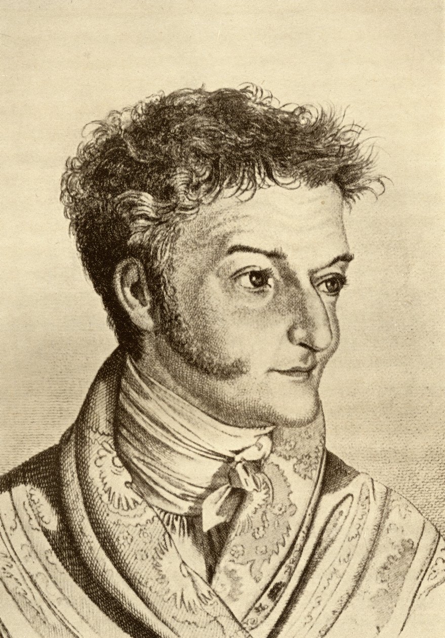 Ernst Theodor Amadeus Hoffmann (1776-1822) (gravyr) av English School