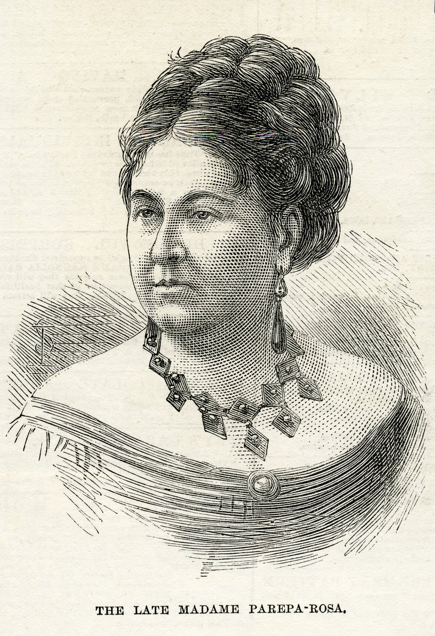 Euphrosyne Parepa-Rosa, Illustration för The Graphic, 7 februari 1874 av English School