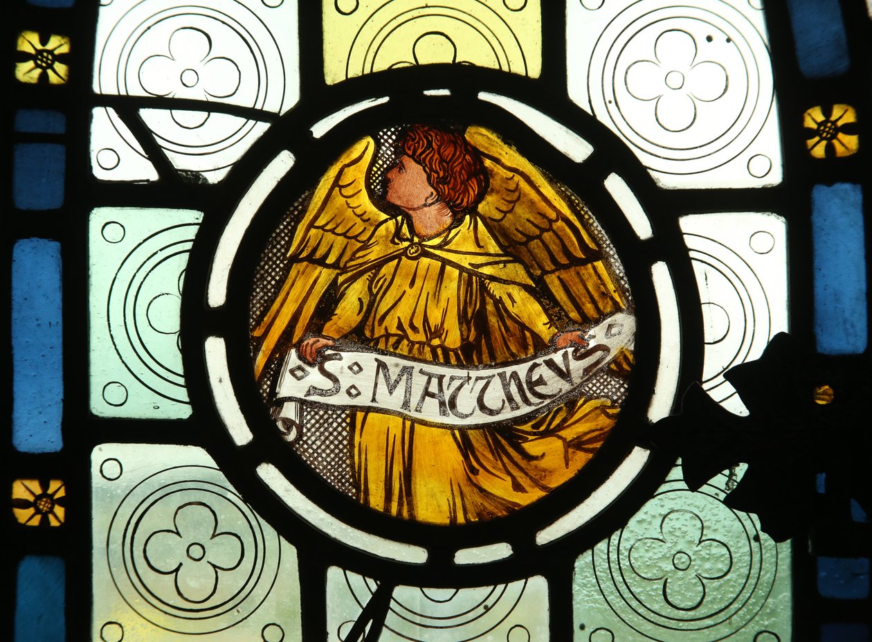 Evangelist emblem: St Matteus av English School