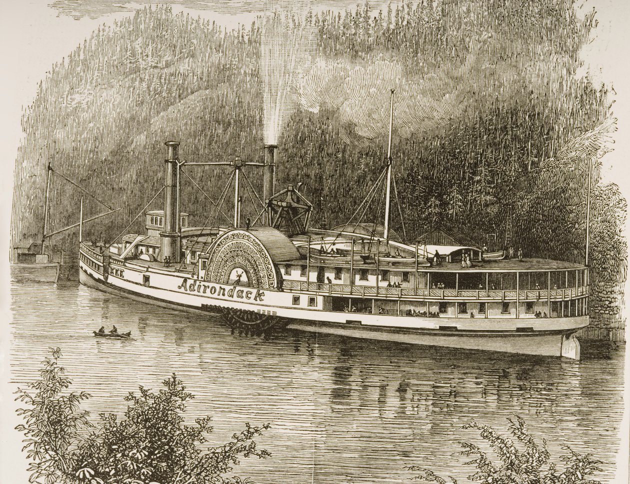 Utflyktsångare på Hudsonfloden, ca 1870, från 