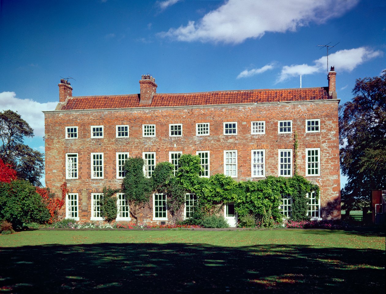 Exteriör vy av Low Middleton Hall, Middleton St. George, Durham av English School