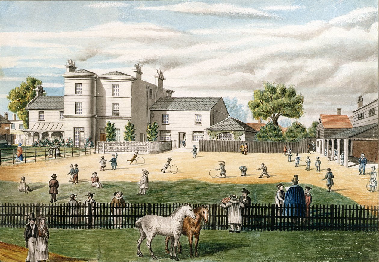 Fairfield House School and Playground (wc på papper) av English School