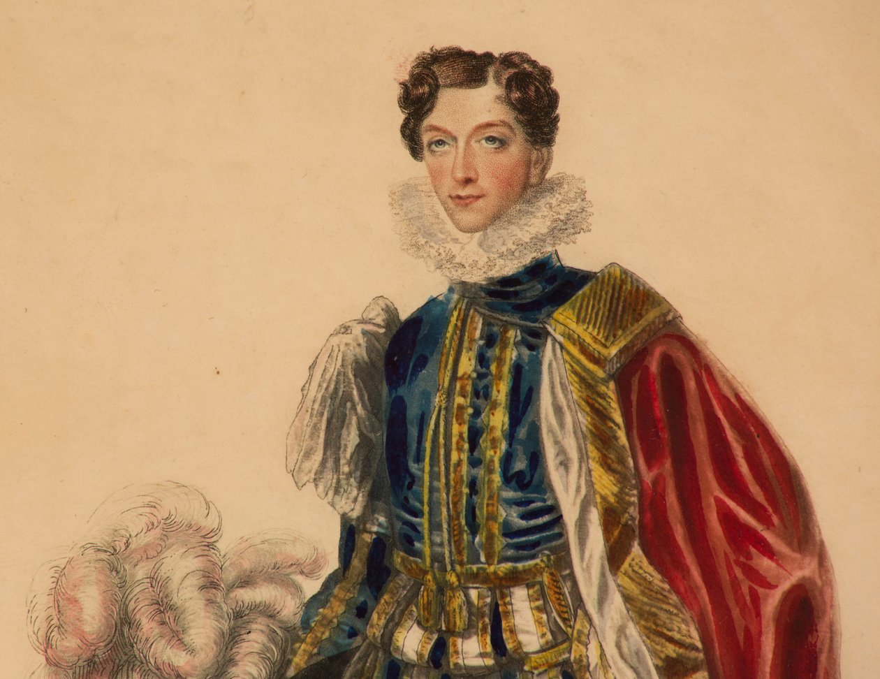 Modetallrik för kröningen av kung George IV av English School