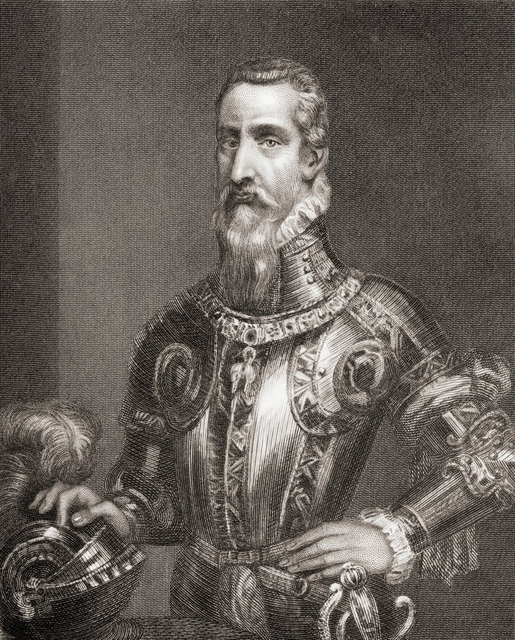 Fernando Alvarez de Toledo y Pimentel, från "History of the Reign of Philip II", publicerad 1855 av English School