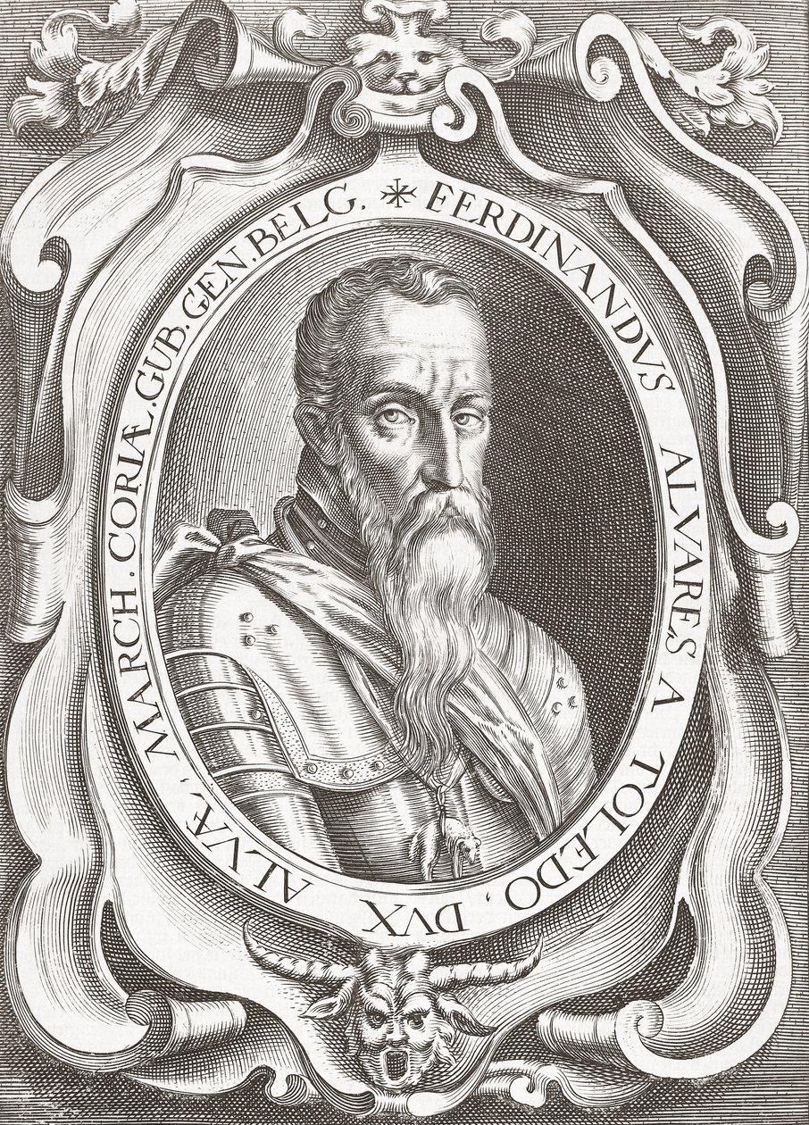 Fernando Álvarez de Toledo y Pimentel, 3:e hertig av Alba (gravyr) av English School