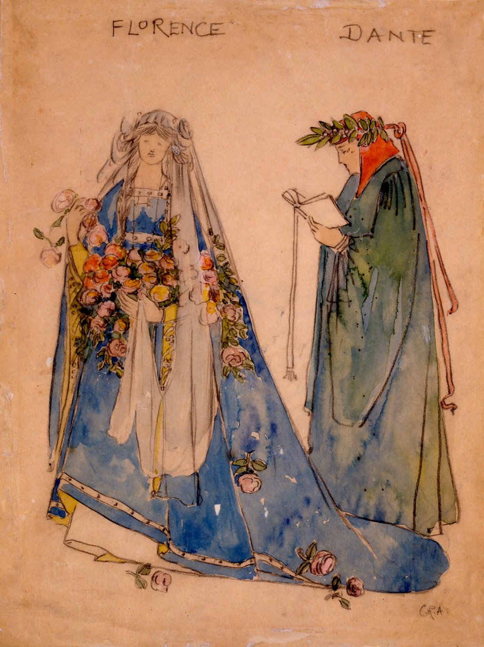 Florens och Dante, 1890-talet av English School