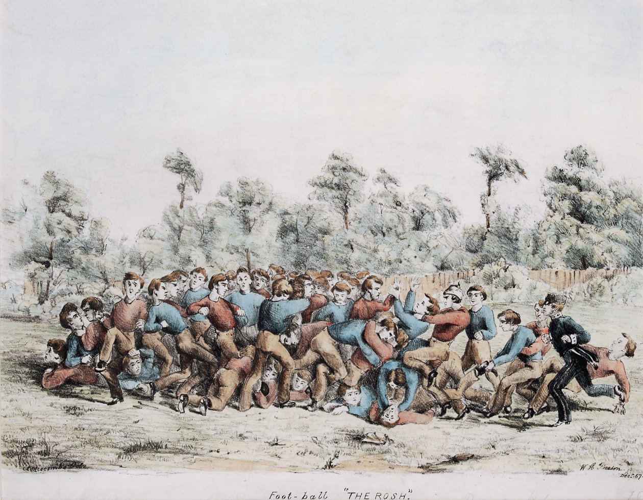 Fotboll, The Rosh, 1857 av English School