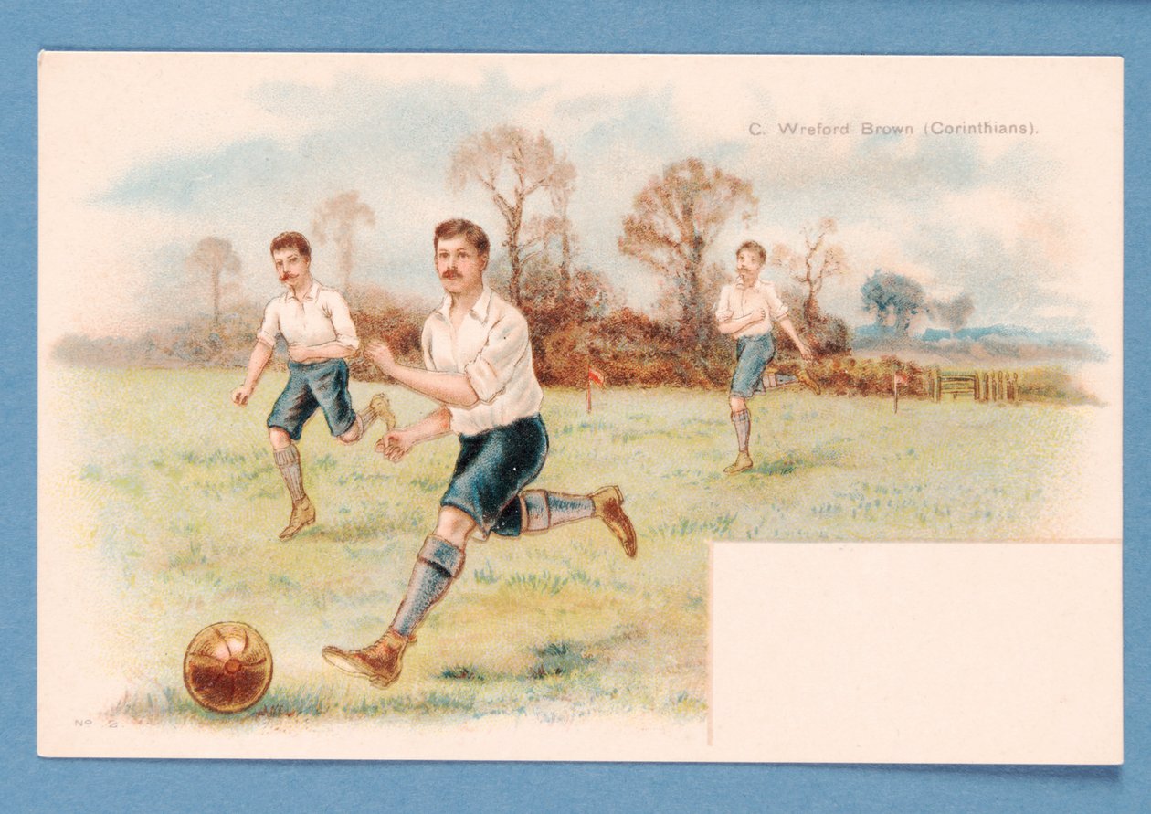 Fotbollsfader, ca 1890-1900 (tryck) av English School