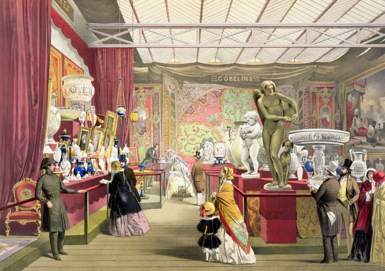 Frankrike nr 3, från Dickinsons Comprehensive Pictures of the Great Exhibition of 1851, publicerad 1854 av English School
