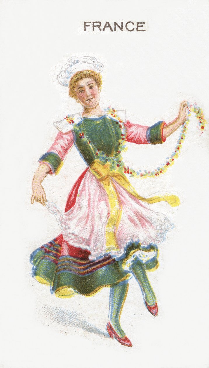 Frankrike, cigarettkort, 1915 av English School