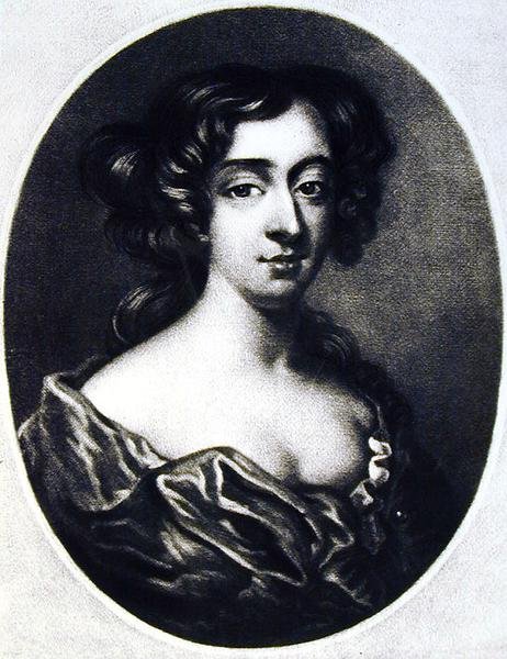 Frances Teresa Stuart (1647-1702) hertiginna av Richmond, illustration från Portraits of Characters Illustrious in British History graverad av Richard Earlom (1743-1822) och Charles Turner (c.1775-1857) av English School