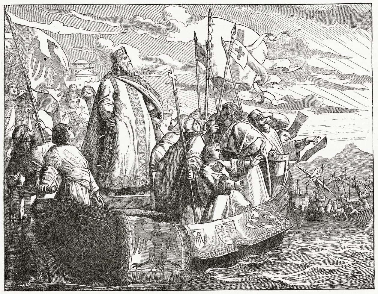 Friedrichs överfart till Mindre Asien, 1882 av English School