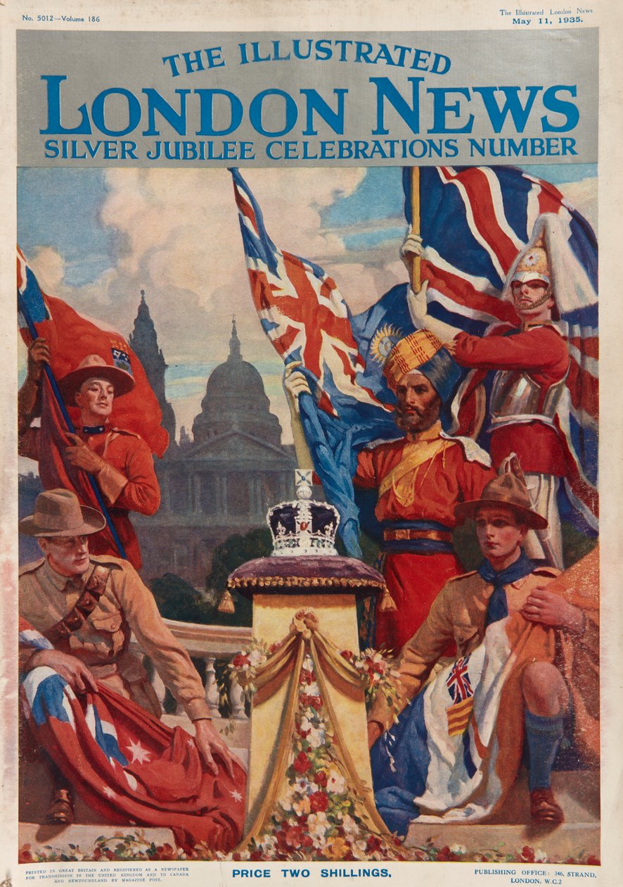 Framsidan av The Illustrated London News, Silver Jubilee Number av English School