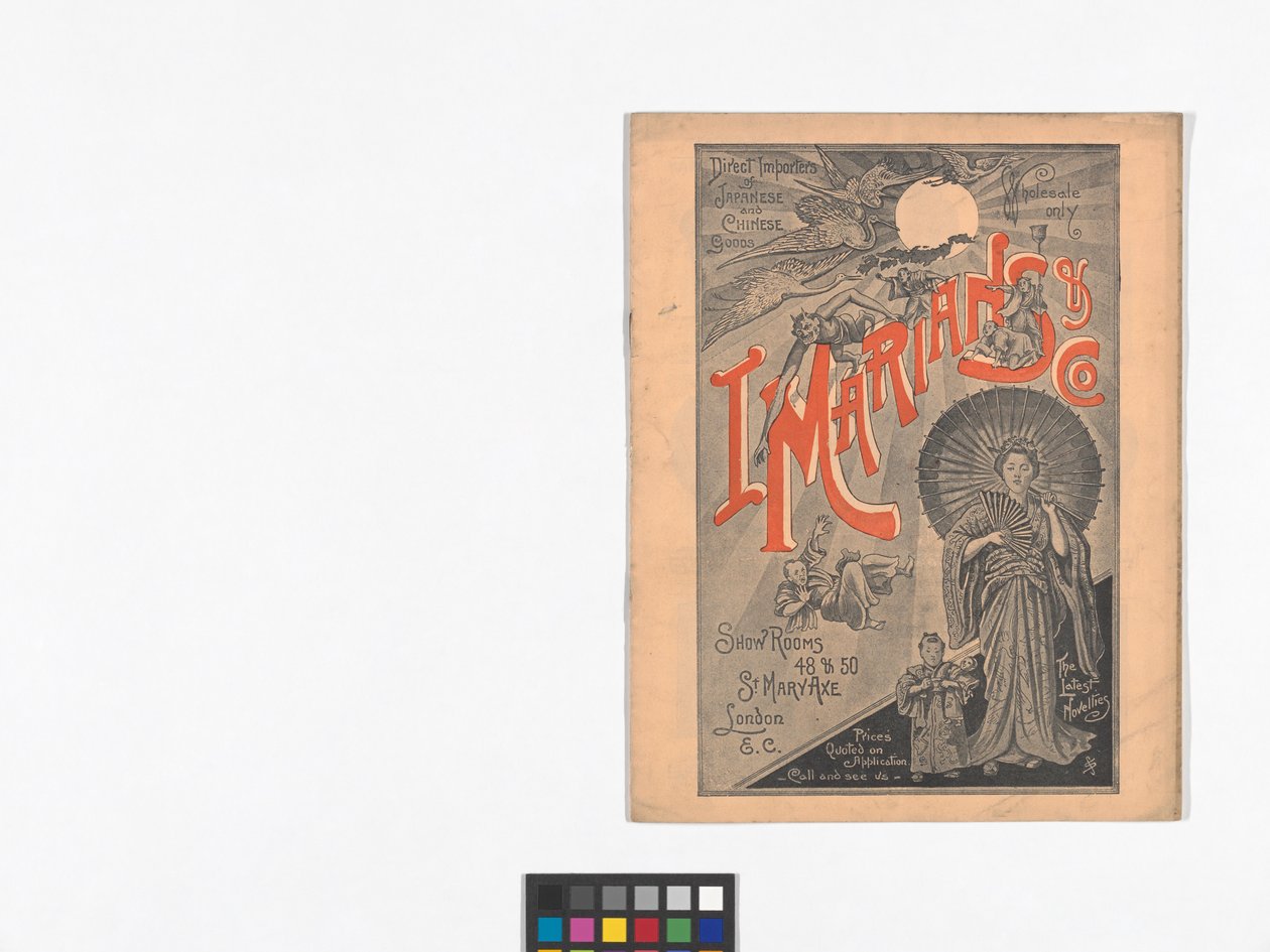 Framsidan av en grossistkatalog utgiven av I. Marians & Co. av English School
