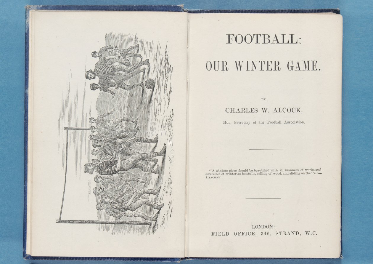 Frontispice från Football: Our Winter Game, av Charles W. Alcock, 1874 (se även 315142 & 315144) av English School