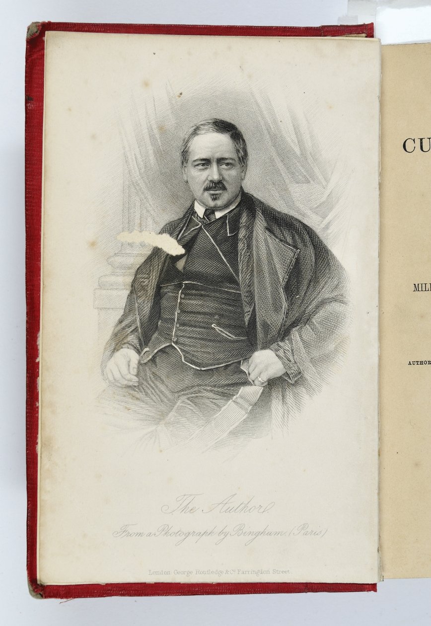 Frontispice från Soyers Culinary Campaign med ett porträtt av författaren, utgiven av G.Routledge & Co., London, 1857 av English School