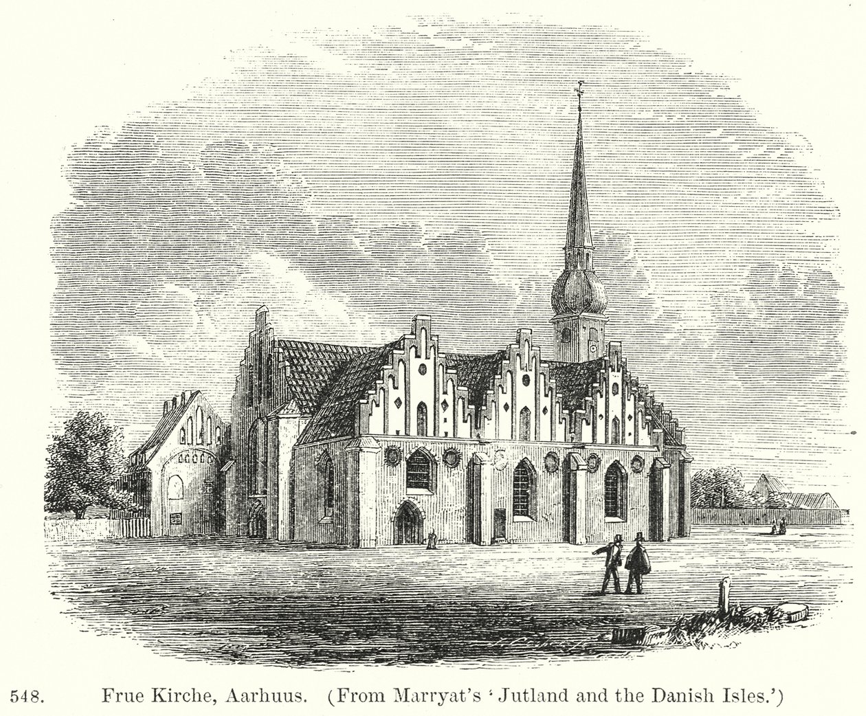 Frue Kirche, Aarhuus (gravyr) av English School